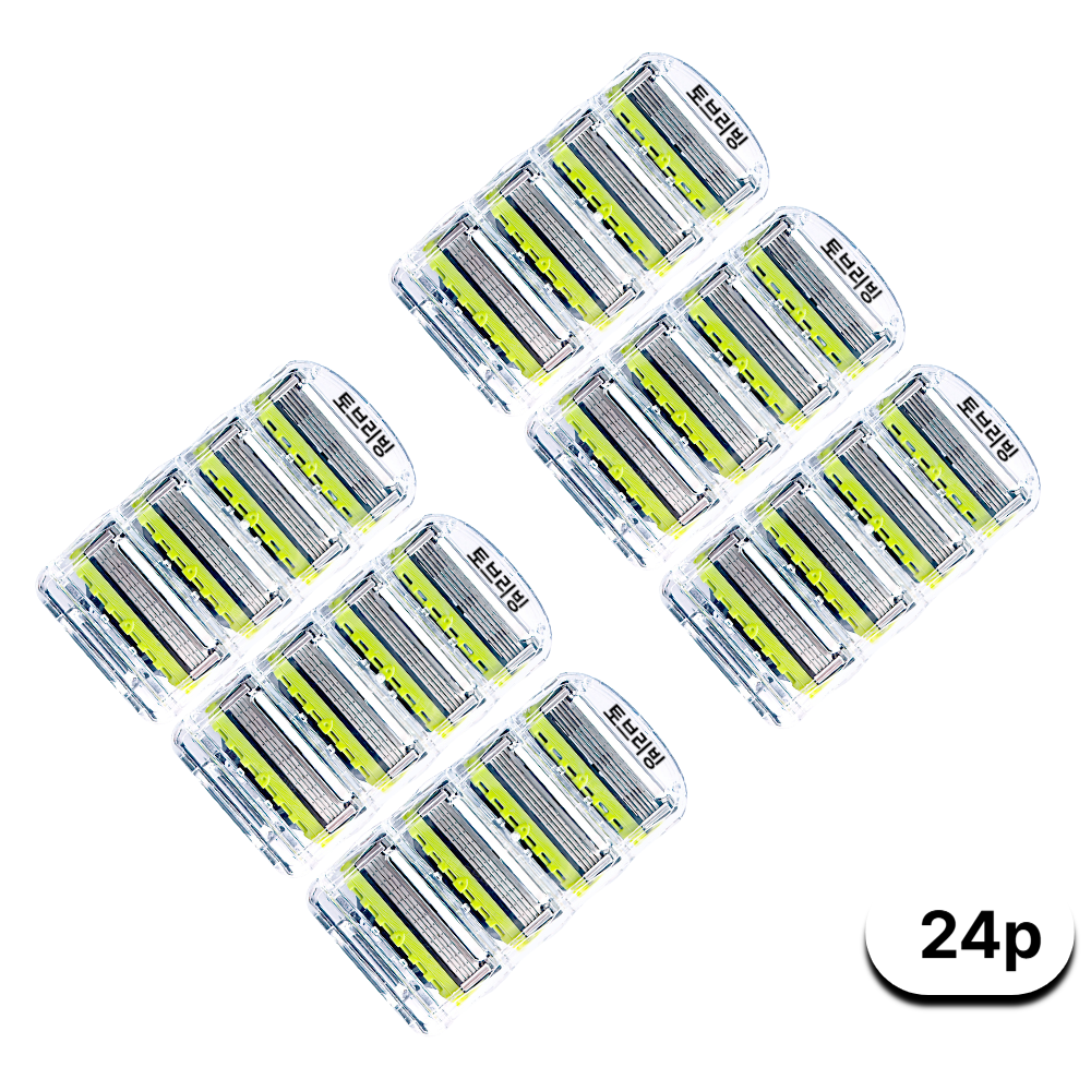 토브리빙 신규 5중 면도날 그린, 질레트 퓨전/프로글라이드/스킨텍/프로쉴드 호환용 14,350원