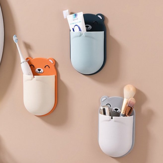 유니팡 무타공 귀여운 욕실 화장대 다용도 정리 보관함 3개 세트, 1세트, 블루,오렌지,그레이 8,900원