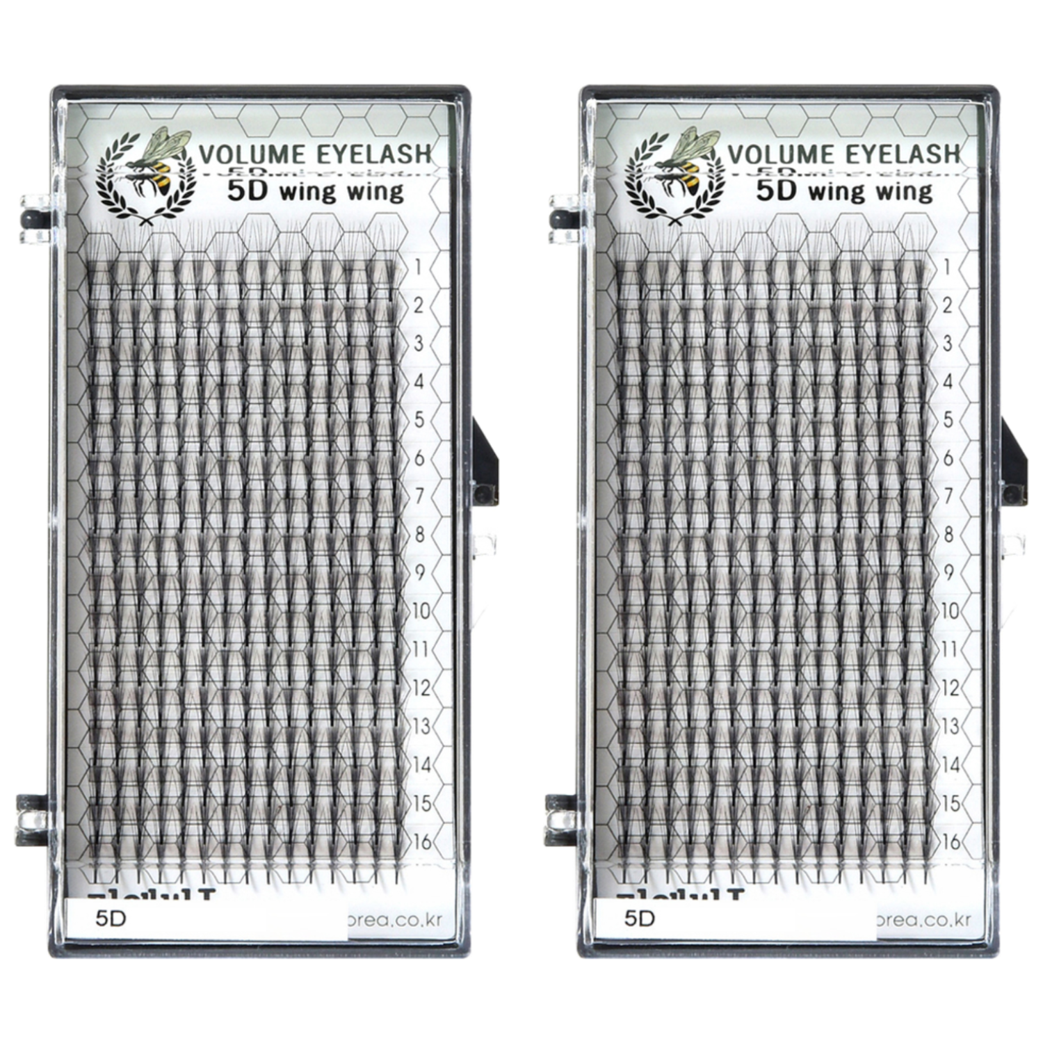 미앤비즈 볼륨 아이래쉬 5D 윙윙 속눈썹 10mm, JC컬, 2개 24,000원