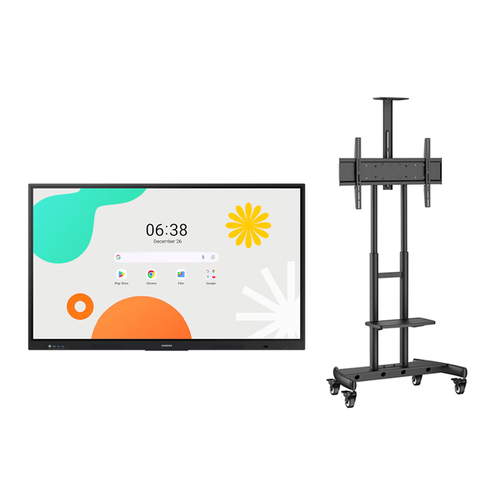 삼성 75인치 전자칠판 플립프로 학교 학원 강의실 사무실 회의실 스마트 칠판 터치모니터 LH75WAFWLGCXKR + CA86 이동식 스탠드 결합 3,112,000원