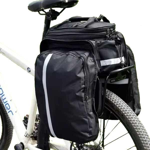 25리터 1박2일 장거리 자전거 캐리어 랙 가방 (확장형/ 사이드수납/ 레인커버/ 어깨끈) 19,500원
