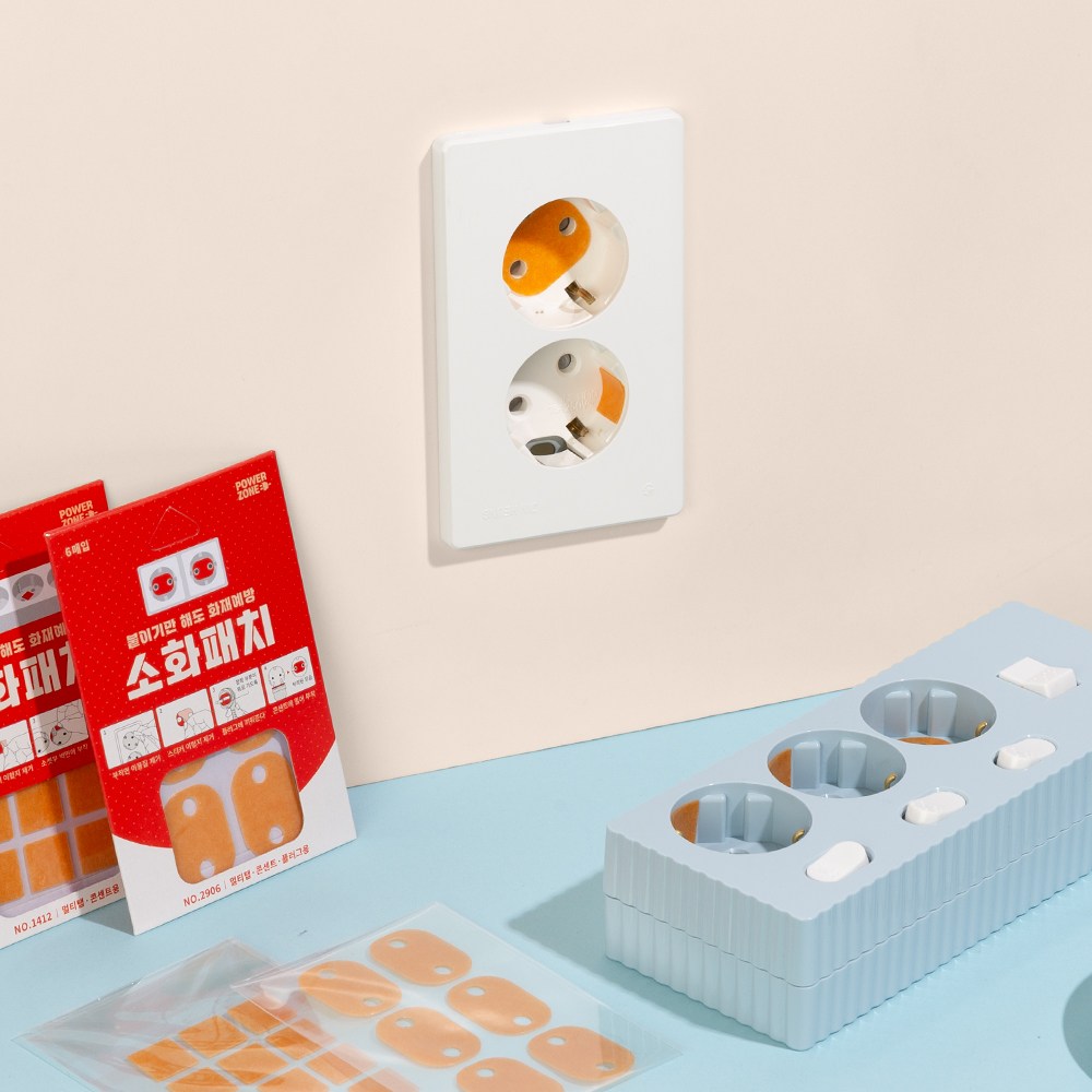 붙이는소화기 콘센트 멀티탭 화재예방 자동소화패치 스티커 12개입, 1개, 1ml 13,600원