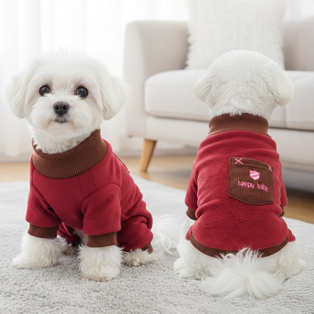 겨울 곰털 반려동물 크리스마스선물 보들 강아지옷 애견옷 올인원 (인기상품) 15,800원