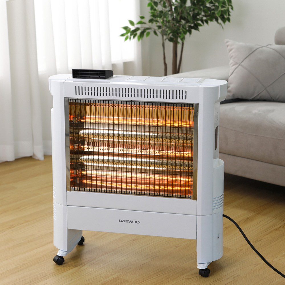 대우 거실 스마트 대형 카본 전기 히터 저소음 업소용 사무실 난방기 리모컨 타이머 온풍기, 단품 259,000원