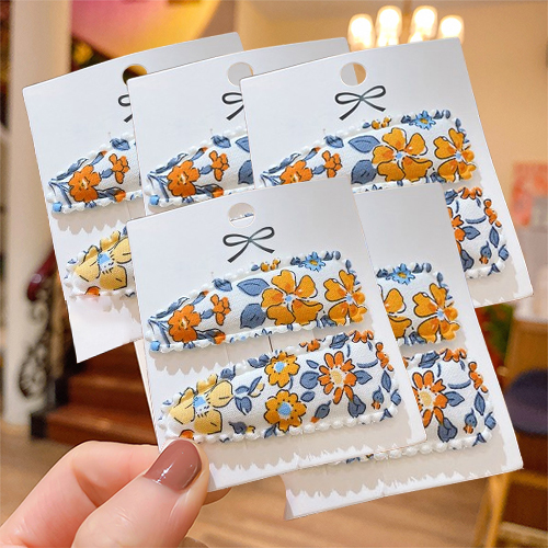 리빙플로우 빈티지로즈 레이스 패브릭 헤어 머리핀 2종 x 5p 세트 11,900원