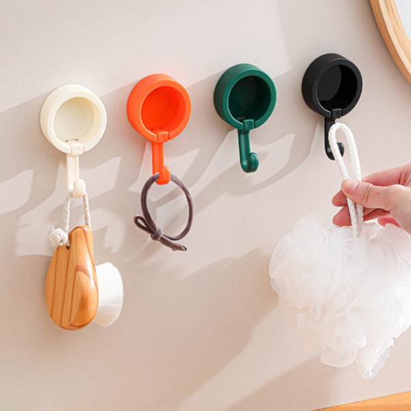 피어니스트 서클 미니 고리 무타공걸이 4종 세트, 오렌지, 그린, 블랙, 화이트, 1세트 10,090원