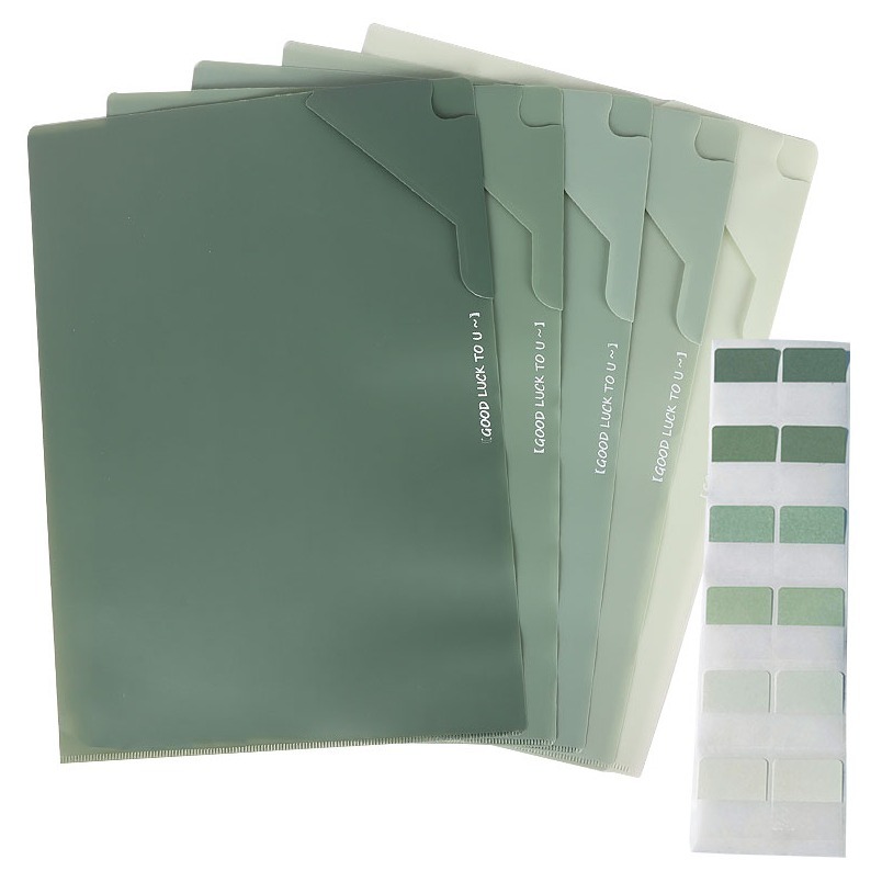 영오 그라데이션 L홀더 A4 5종 + 인덱스 스티커 120p 세트 6,500원