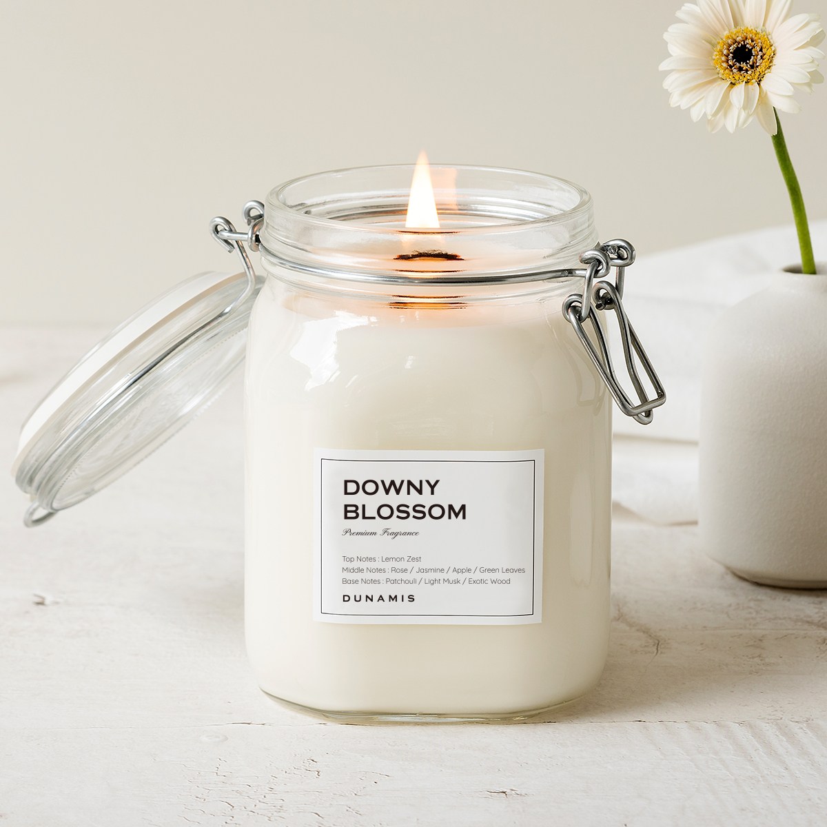 타닥 타닥 나무심지 대용량 소이 캔들, 1개, 1000ml, 3. 다우니블러썸 29,700원