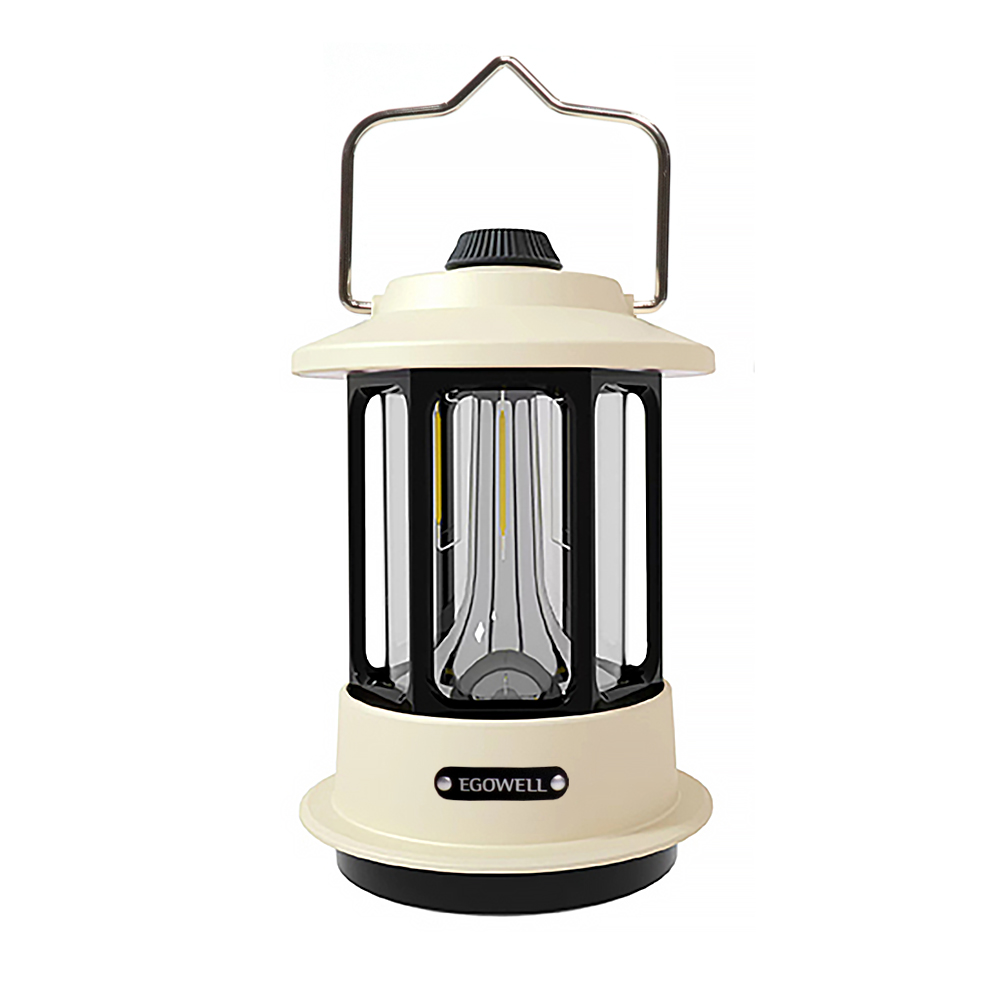 이고웰 빈티지 다이얼 감성 캠핑랜턴 충전식, 아이보리, 1개 19,800원