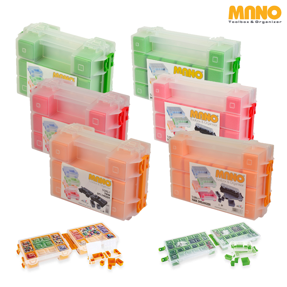 MANO 조합형 멀티박스 공구함 195x150x100mm 공구부품 액세서리 수납, 1개 16,100원