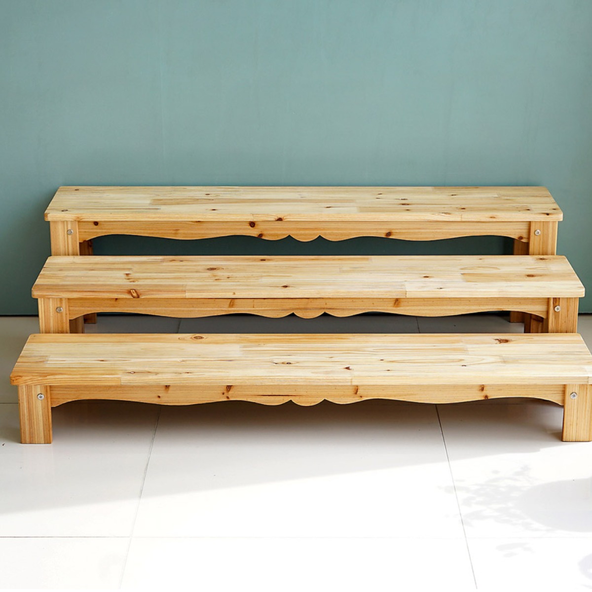 나무다움 DIY 프리미엄 원목 화분받침대 길이 400mm 화분정리 화분선반, 내추럴, 1개 43,800원