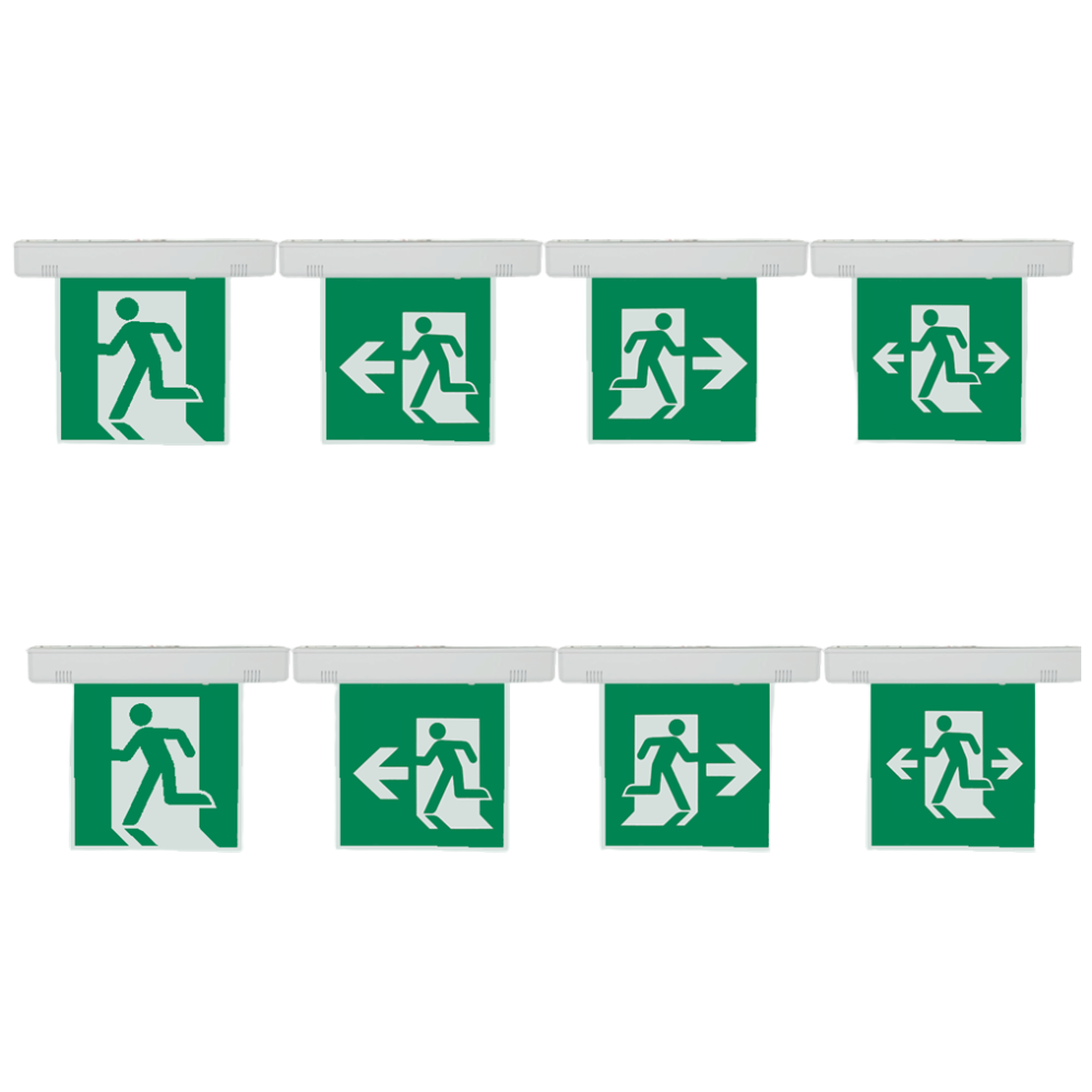 화경산업 천장형 피난구 유도등 중형 / 양면 단면 / 화경 천장 피난 유도등 / 천장형 유도등, 1개, 혼합색상 36,000원