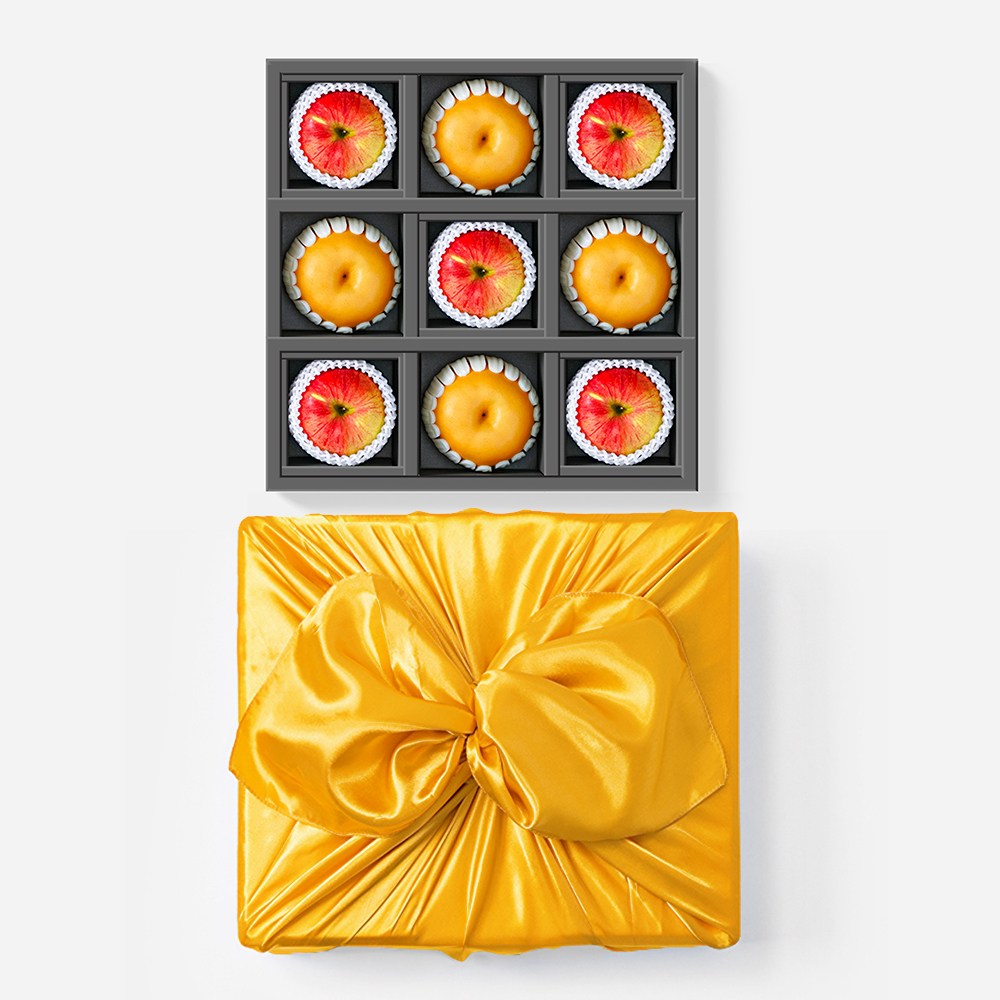 프리미엄 기프트 1호 사과 배 혼합 선물세트 보자기 포함, 1세트 96,900원