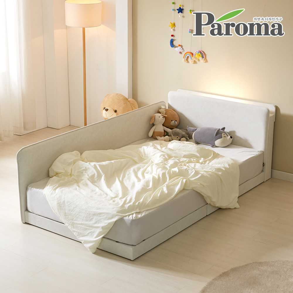 파로마 아이룸 높은 슬림 LED 저상형 패브릭 데이베드 침대 Q 779,000원