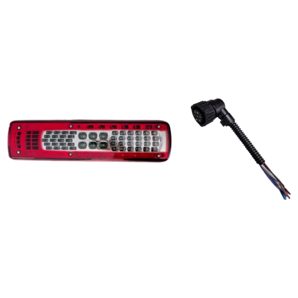 빅파츠몰 볼보트럭 운전석 데루등 LED 테일램프 50cm 롱 신형 브레이크등 후미등 덤프 추레라 카고, 1개 136,500원