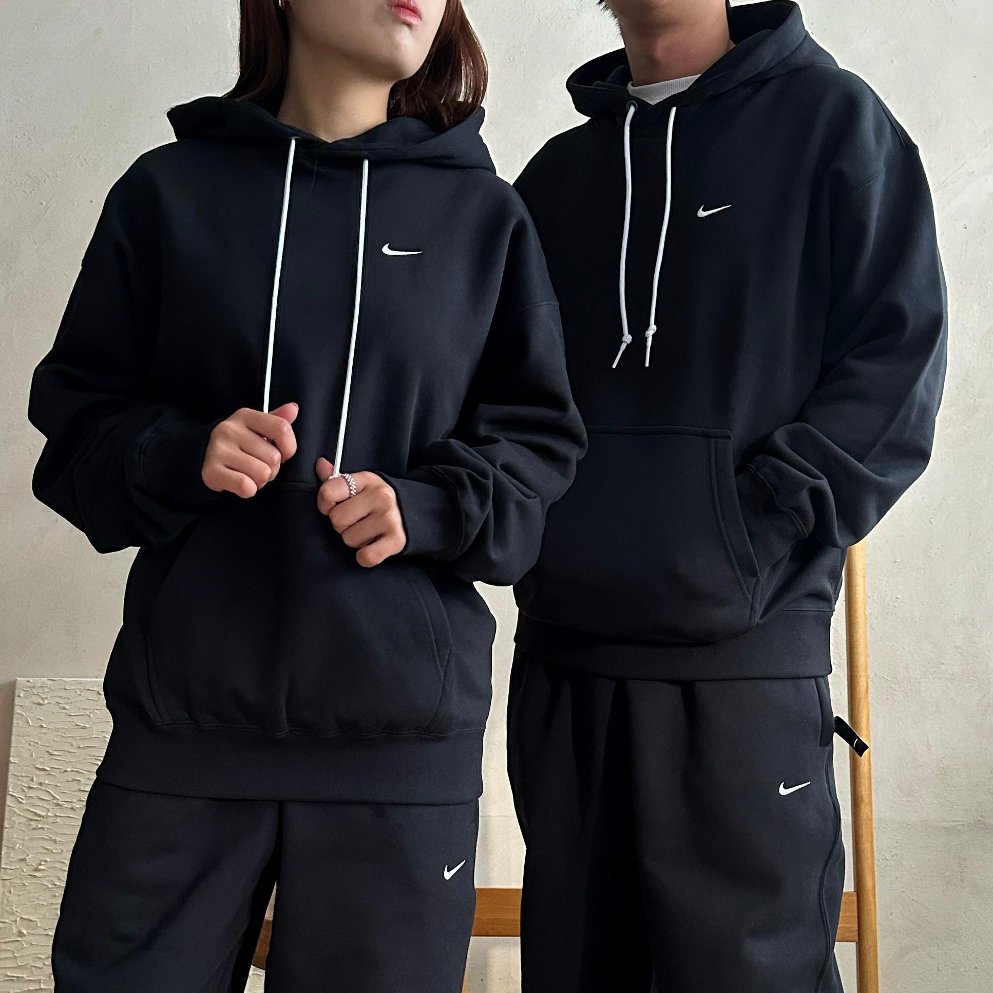 나이키 솔로 스우시 플리스 후디 기모 커플 후드티 DX1356-010 65,700원