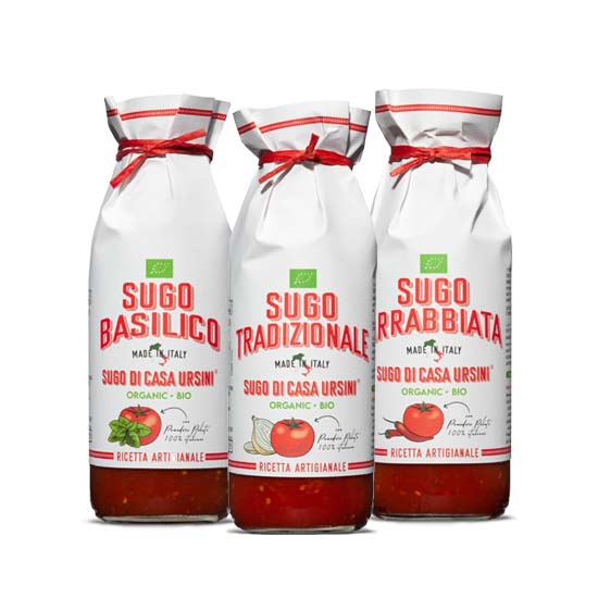 우르시니 유기농 파스타 토마토 소스(오리지널1,바질1,아라비아따1), 3개, 500g 49,900원