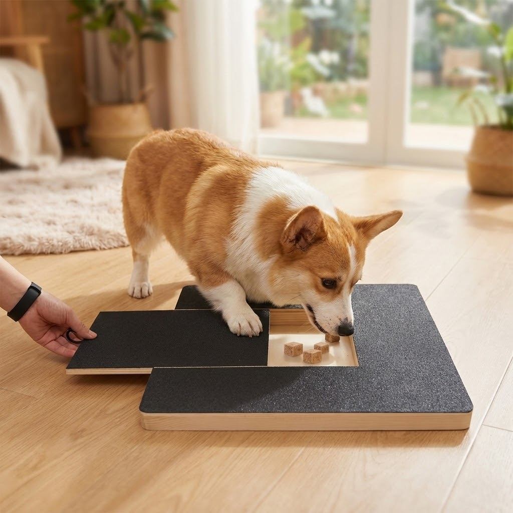 몽냥멍냥 간식박스 내장된 강아지 손톱 관리 스크래치 보드 노즈워크, 1개, 1 24,700원