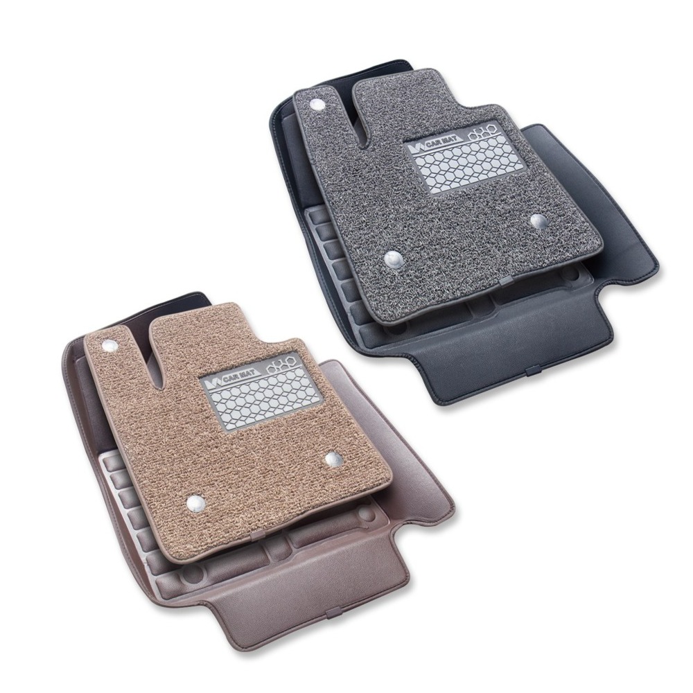 기아 EV9 (6인승 7인승) (전차종) 오토핏 9D 가죽 입체 코일 카매트, 브라운+베이지(2열까지) 109,900원