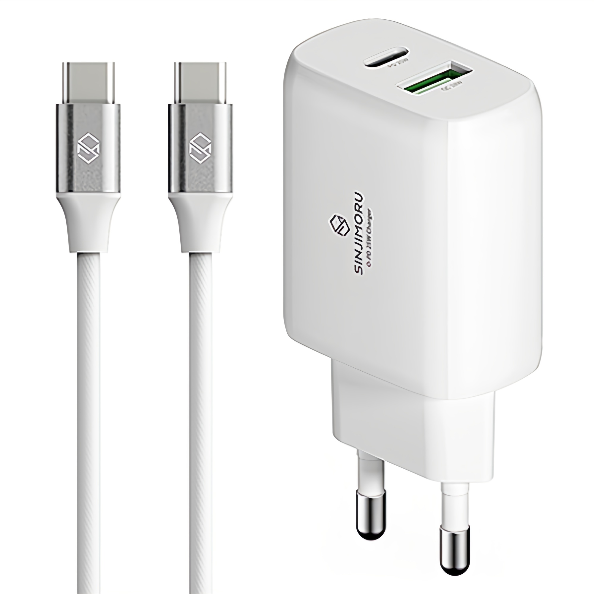 신지모루 오피디 GaN 듀얼포트 PPS 초고속 PD 충전기 + C타입-C타입 PD 케이블 1m 세트 12,500원