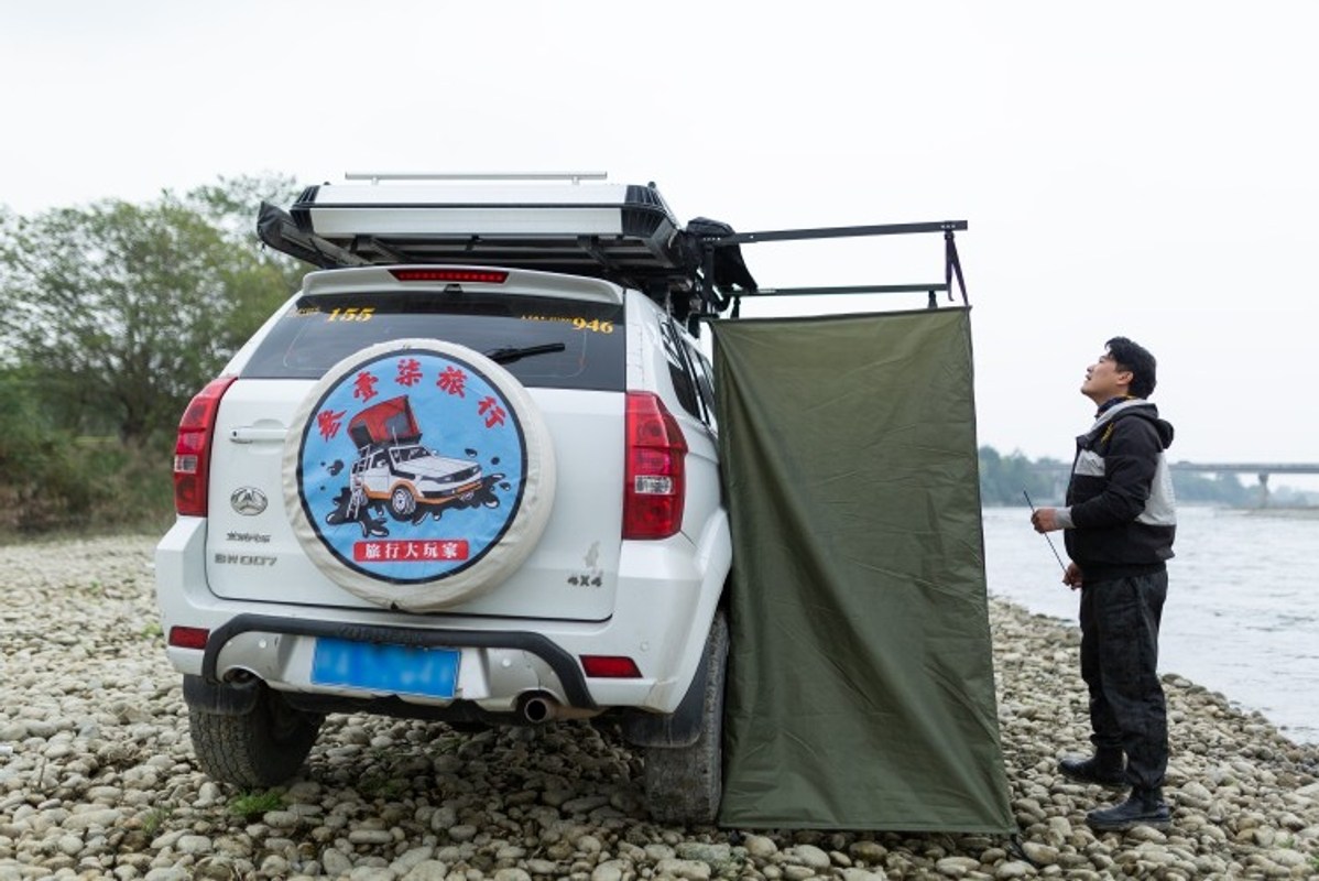 차량용 어닝 차박어닝 차박텐트 타프 캠핑타프 트렁크 카 사이드 욕실 카 욕실 룸 야외 샤워 모바일 화장실 카 사이드 루프 퀵 오픈 탈의실 342,200원