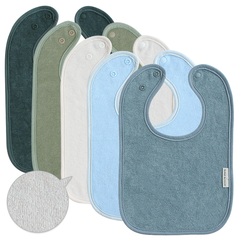 바니블라썸 아기 턱받이 어린이집 준비물 세안 타올 테리 빕 terry baby bib -5개 35,810원