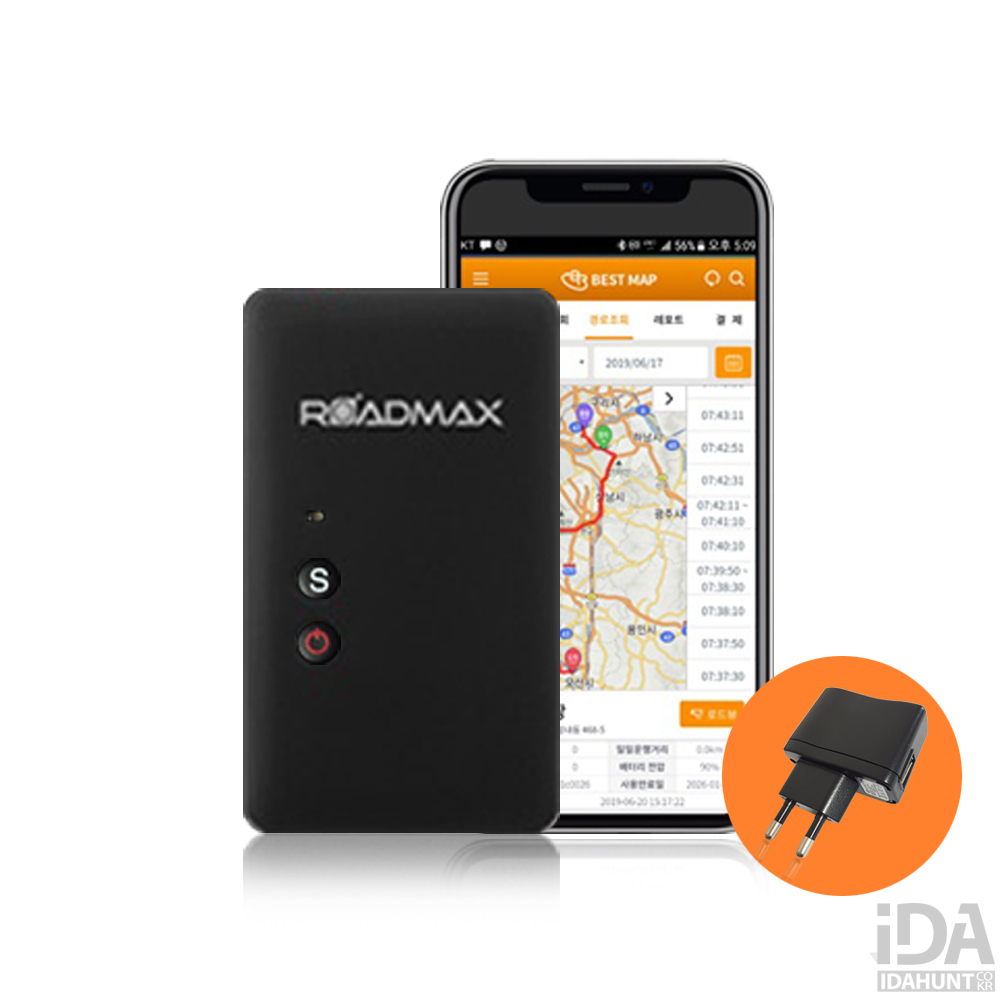 아이다헌트 차량용 무선 GPS위치추적기 무약정 무가입 바로사용 디스2+패키지 최대20일사용 아이다헌트 264,100원