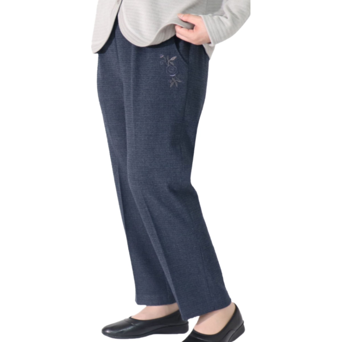 Made in Japan 허리 편한 일본 바지 미세기모처리 쌀쌀한계절 부터 봄까지 착용 부모님 생신 명절 선물 병원 외출용 50대 60대 70대 중년여성 엄마옷 할머니옷 9538 57,000원