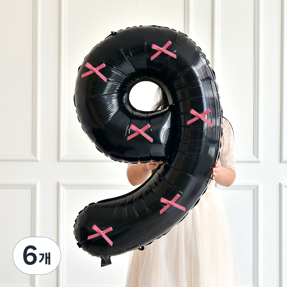 미미파티 리본 대형 숫자 9 풍선 100cm 33,060원