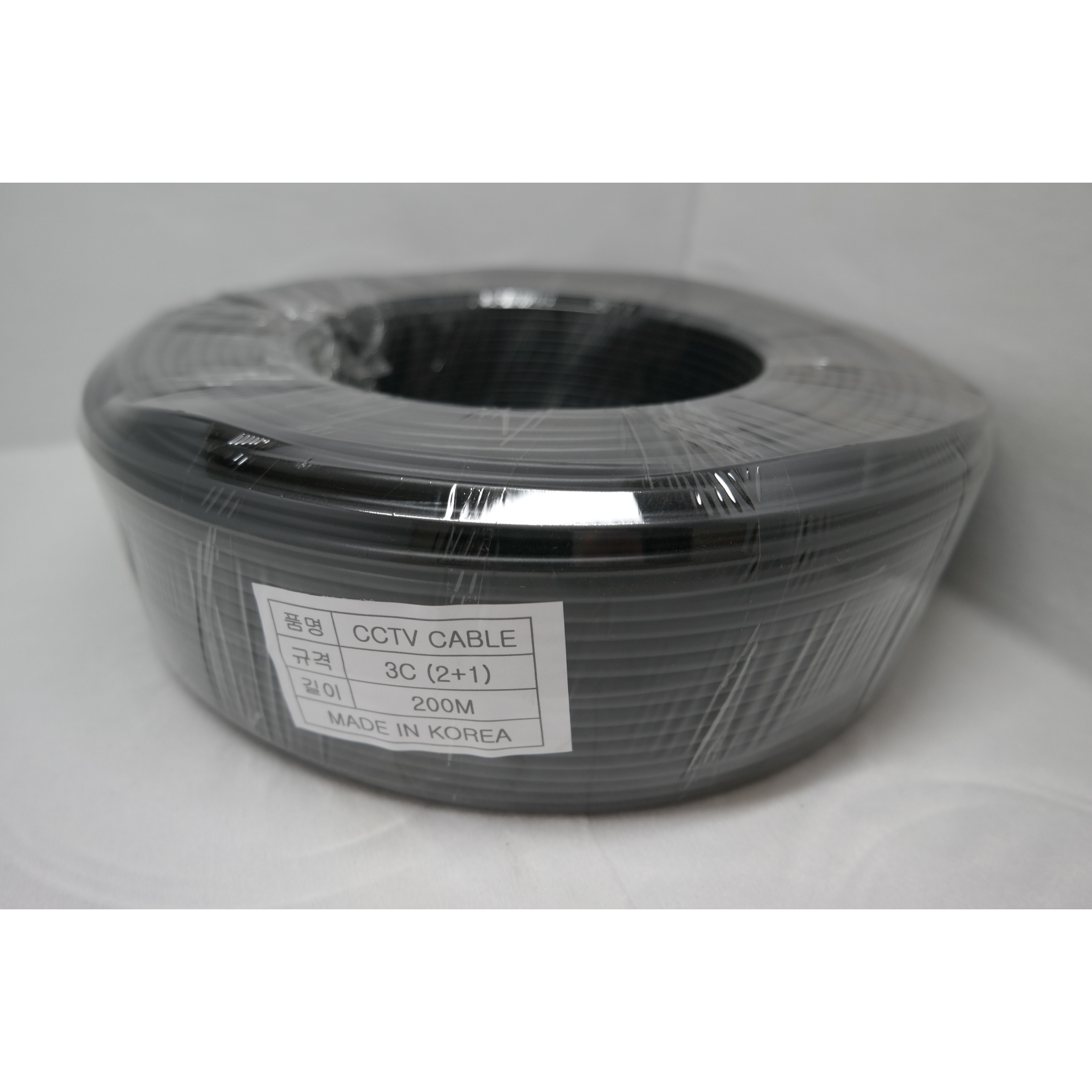 경동시스템 국산 CCTV케이블 - 3P케이블 [연심, 단심] [블랙, 화이트] 200M 1타 37,000원