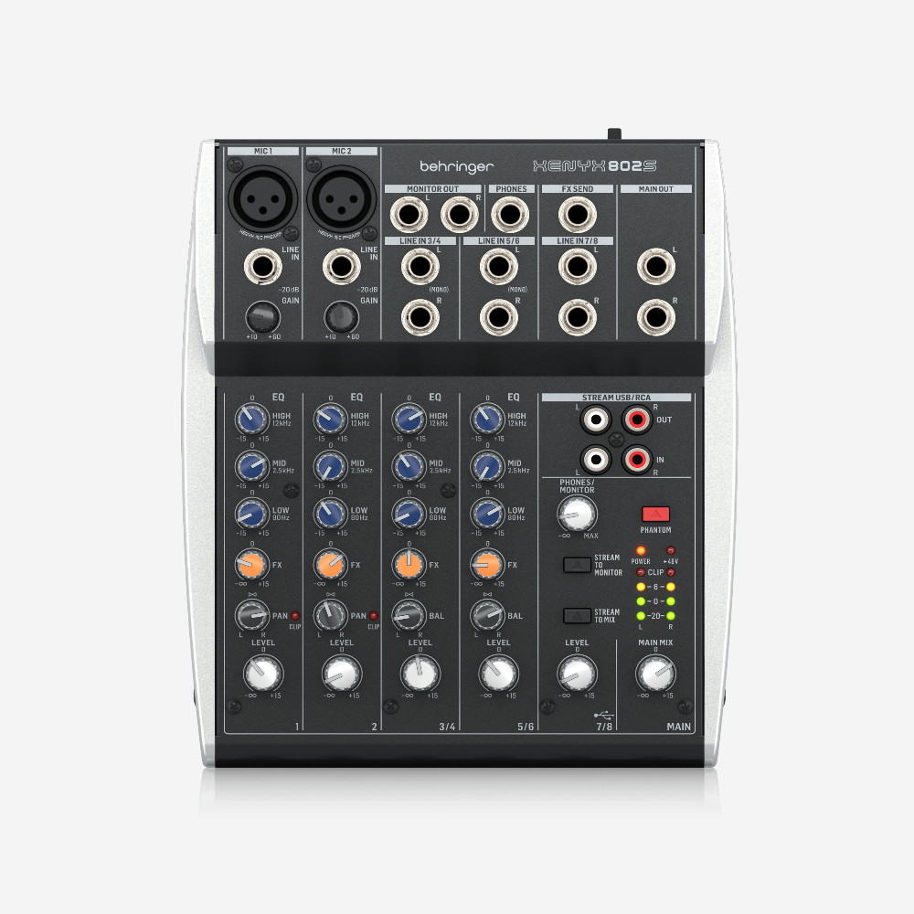 [당일발송 재고보유] BEHRINGER 베링거 XENYX802S 제닉스 아날로그믹서 8채널 인터페이스 내장 149,000원
