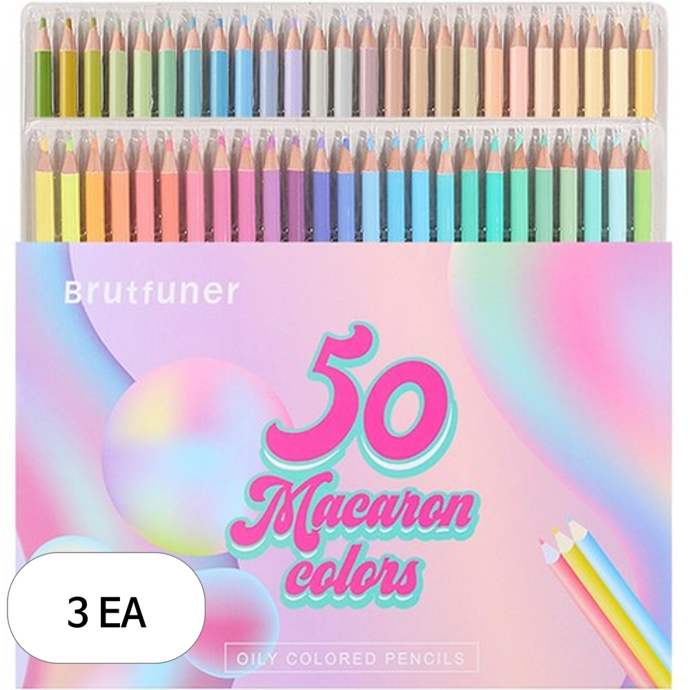 Brutfuner 마카롱 파스텔 톤 칼라 유성 색연필 94,090원