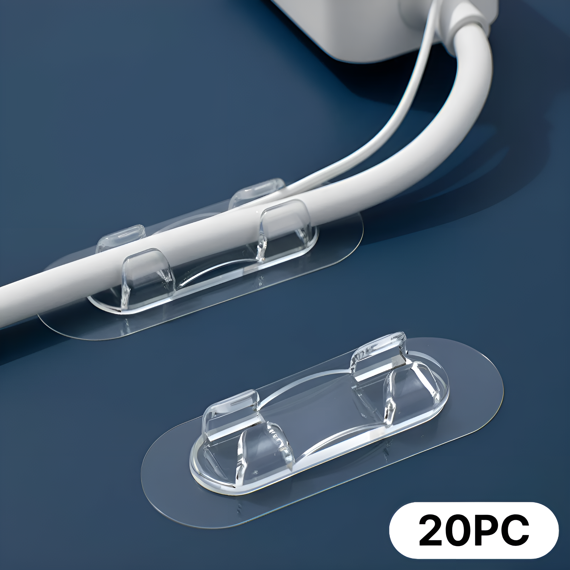 바라츠 전선정리 케이블 고정 선정리 클립 20개, 투명-대형 9,300원