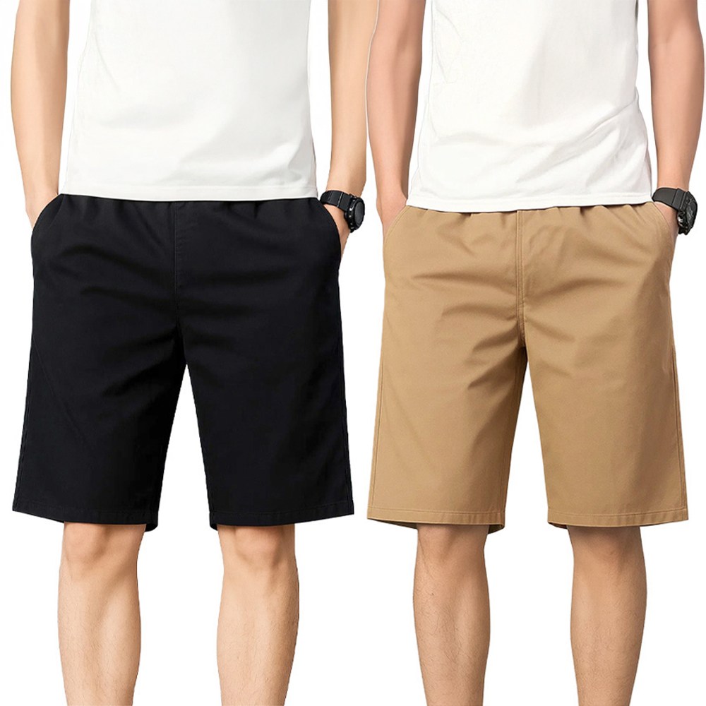 루크 2개 세트 남성 데일리 밴딩 반바지 봄여름 끈조절 5부 4부 기본 하의 심플한 베이직 무지 팬츠 21,800원