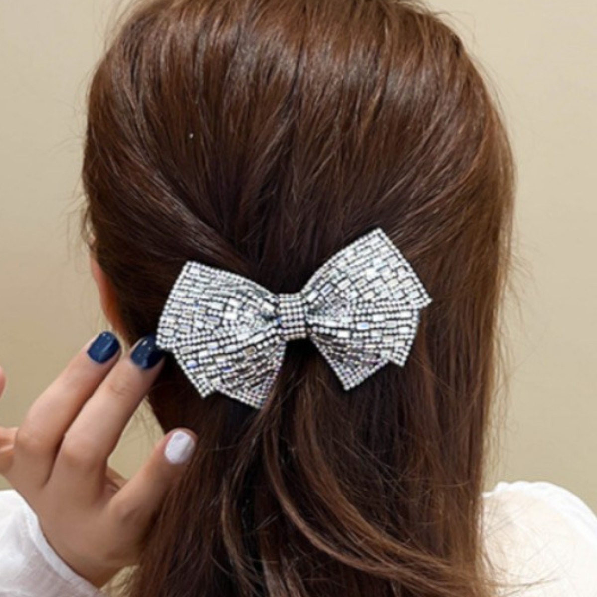 예더마켓 큐빅 비즈 자동 헤어핀2P 1세트 10,500원