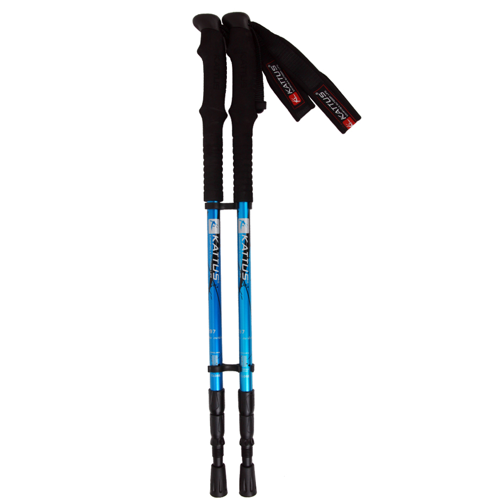 KATTUS KA297 듀랄류민 7075 등산스틱 2개 1조구성 레져스틱 아이젠 스틱 일자스틱 티형스틱 코르크스틱 듀랄류민스틱 고급스틱, 블루1세트, 1개 33,900원