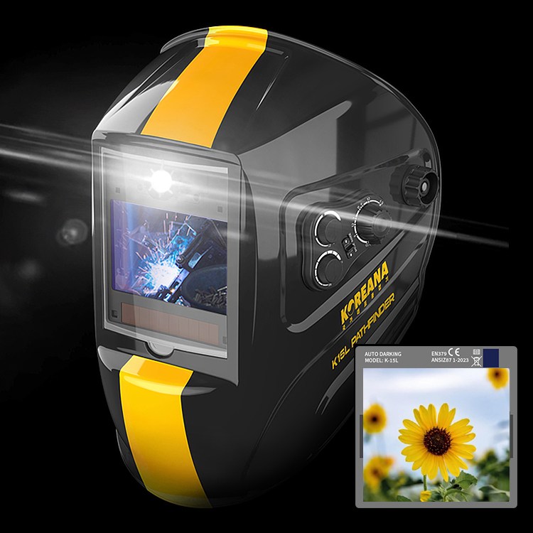 코리아나 LED 자동 용접면 패스파인더 트루컬러 용접 마스크 라이트 조명 헬멧 1/25000 고급 89,500원