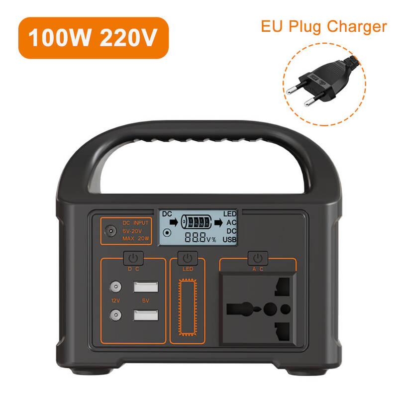 파워뱅크용량 충전 캠핑용 US 110vB 100W 24000mAh 휴대용 발전소 220V/110V 전원 은행 76.8Wh 태양 광 발전기 LiFePO4 캠핑 여행을위한 야외 에 74,000원