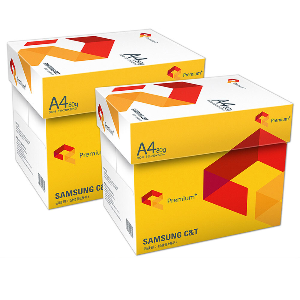 프리미엄 A4 복사용지 A4용지 80g 2500매 2박스 54,010원
