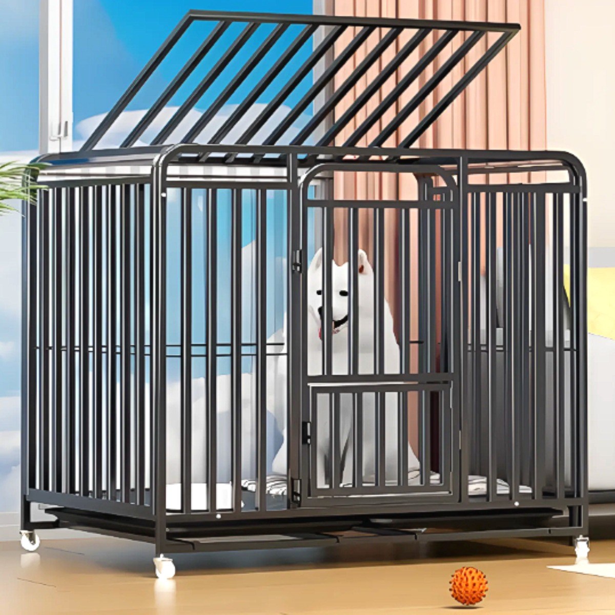 대형견 철장 케이지 대형견집 골든리트리버 사모예드 Big Dogs Metal Crate Cage 동물병원, 1개 139,800원