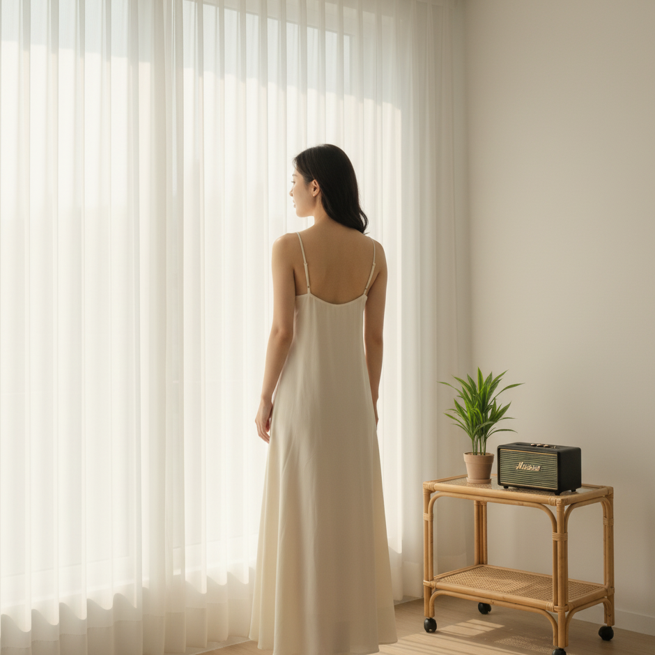 메리레이디 비침없는 도톰차르르 거실 커텐 화이트 쉬폰커튼 커튼 아일렛형 16,800원