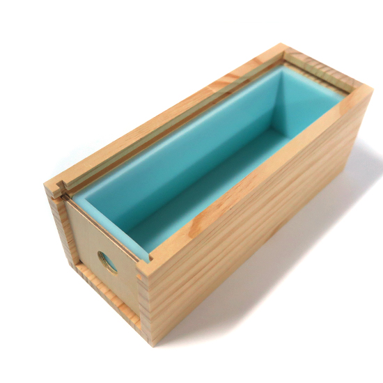 나무케이스-실리콘 비누틀 (1Kg용)-하늘색 (뚜껑포함) 175,000원