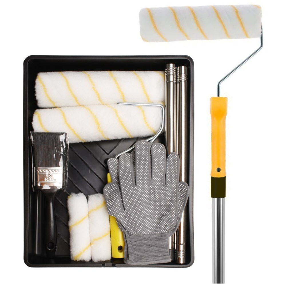 ITL 페인팅 롤러 붓 트레이 연장봉 키트 리필용 솔 도장 용품 페인트롤러세트 8P 15,900원