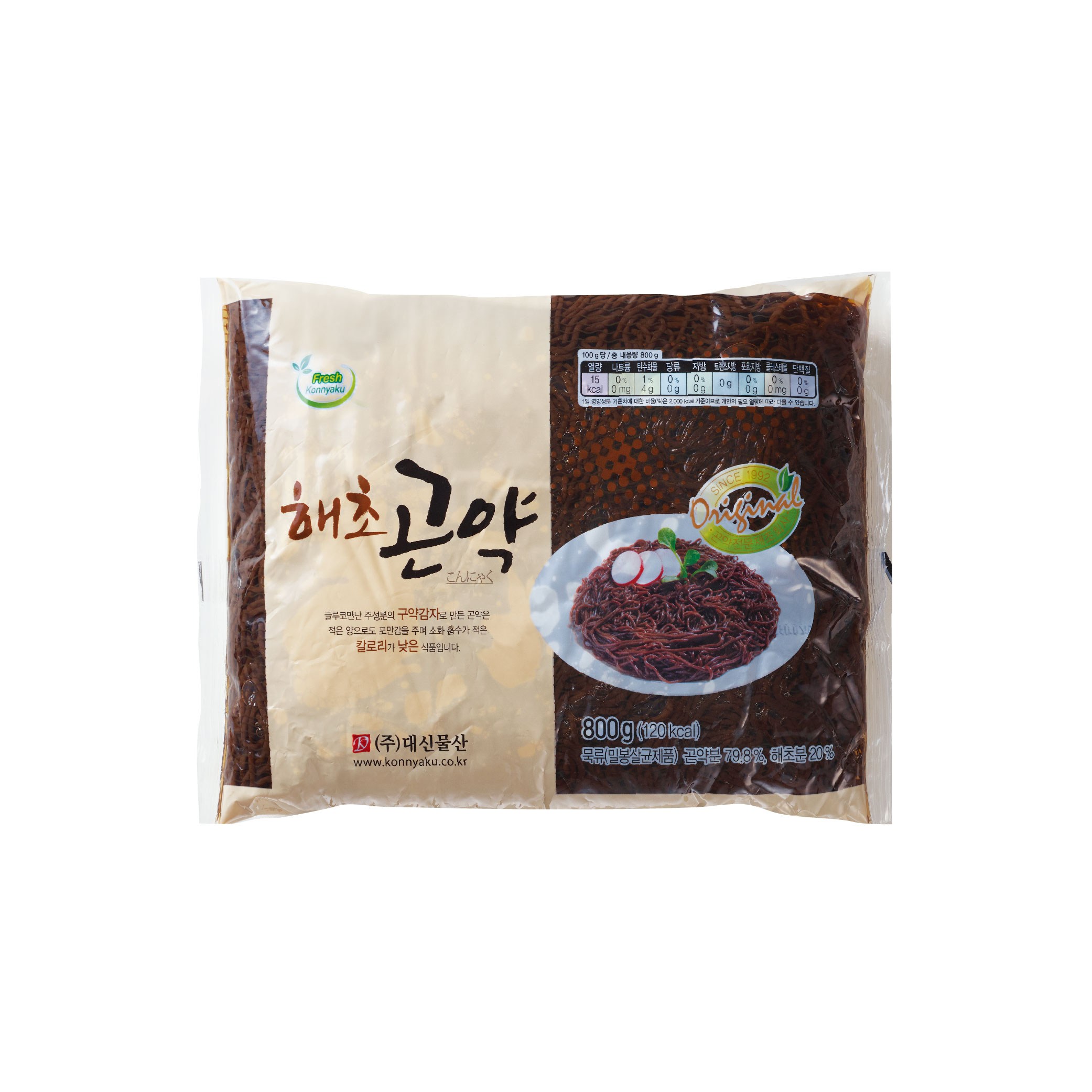 해초곤약 800g x 10개 100g당 15Kcal 해초분 함유 면사리 대용량 곤약, 10개, 800g 30,680원