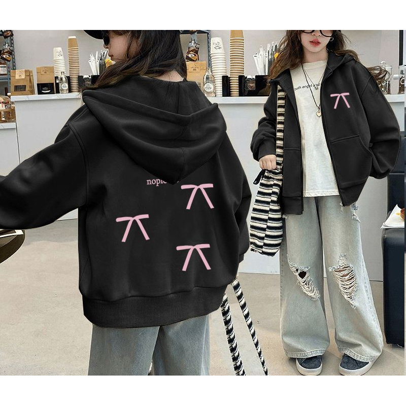 해피유통  청소년 소녀 가을겨울 캐주얼 재킷 지퍼 후드 디자인 루즈핏디자인14세 이상 20,300원