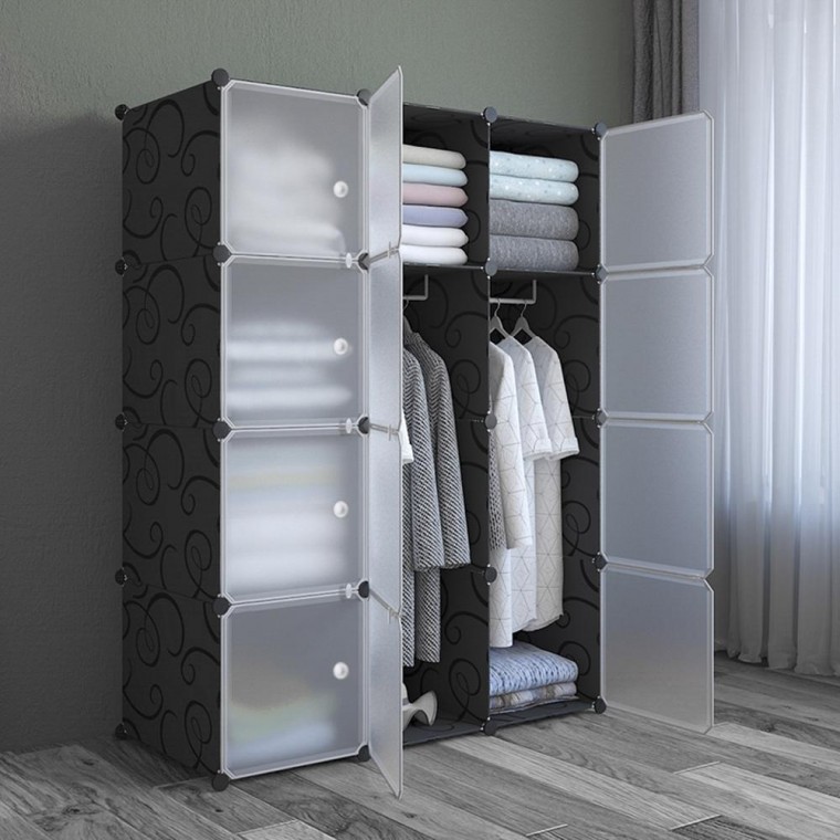 간편조립 복합 선반수납장(8칸)(111x147cm) 조립식옷장 104,520원