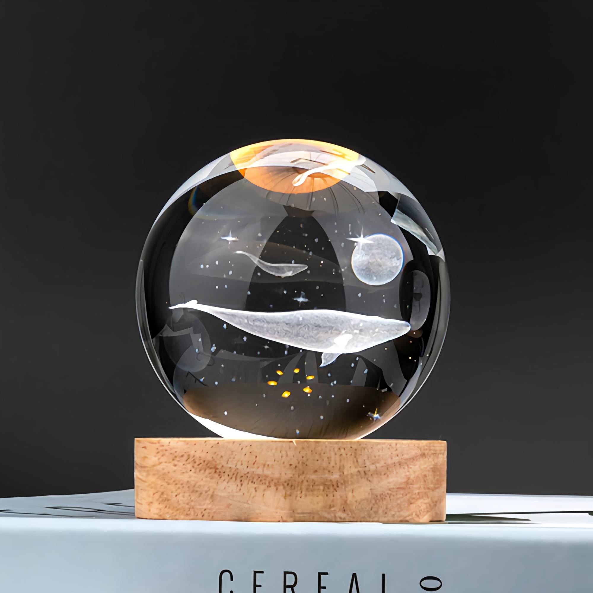 레토 3D 유리구슬 LED 무드등 집들이선물 인테리어 조명, 혼합색상 8,900원