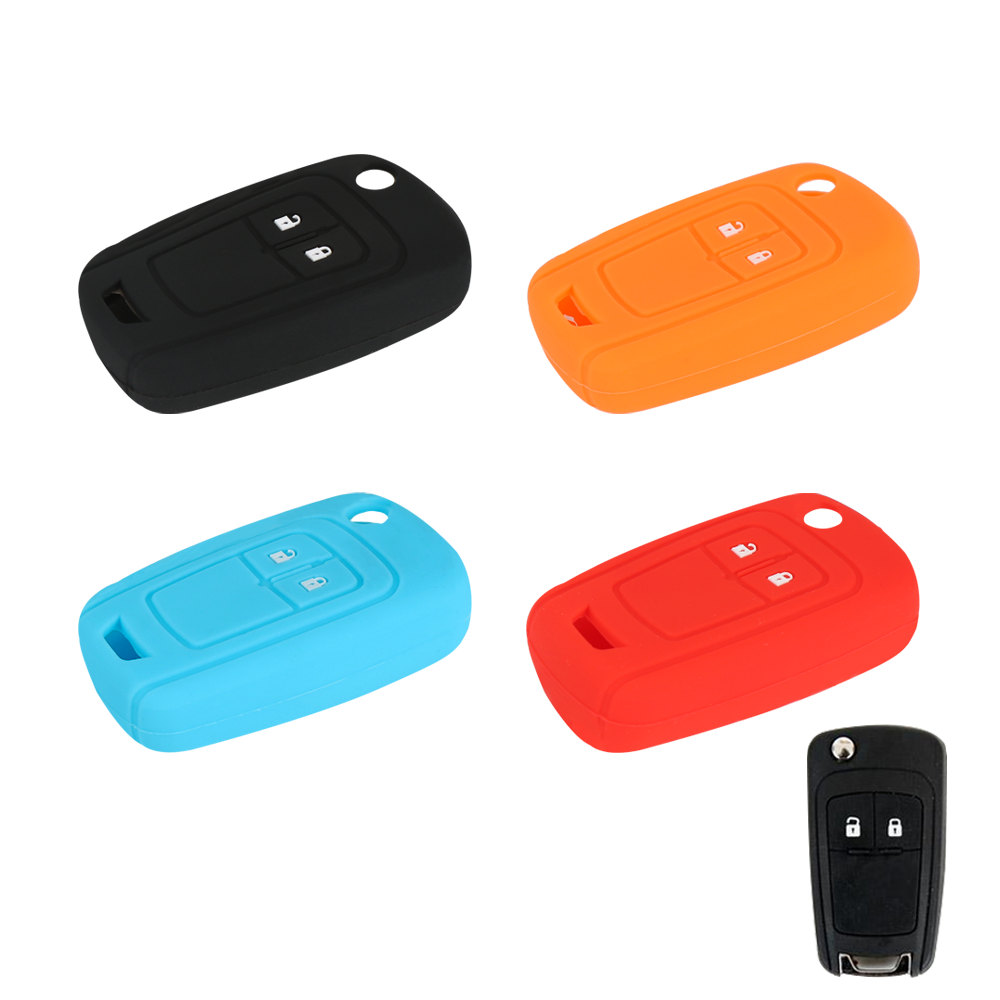 리미트 쉐보레 2버튼 올란도 크루즈5 차량용 스마트 폴딩 키 실리콘 케이스, Black 5,900원