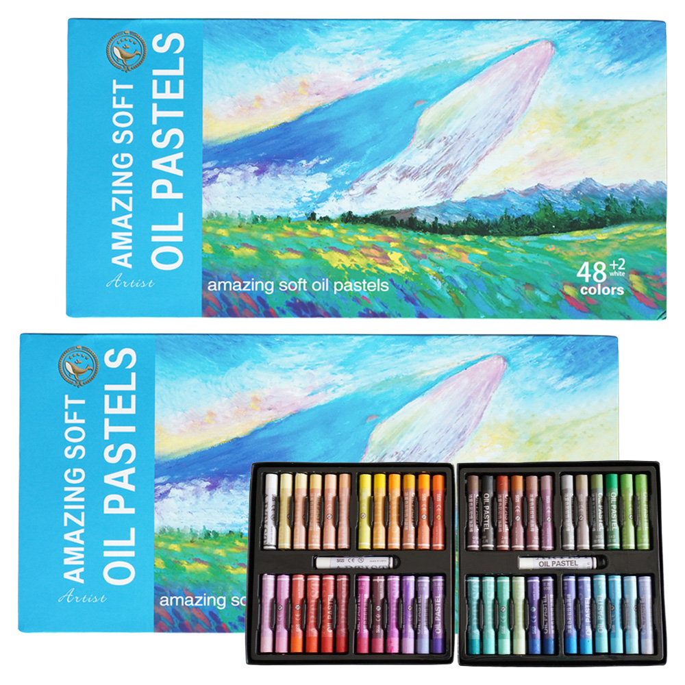 코히모 갤러리 드로잉 꾸덕 오일 파스텔 세트 3W150, 48색, 2세트 17,500원