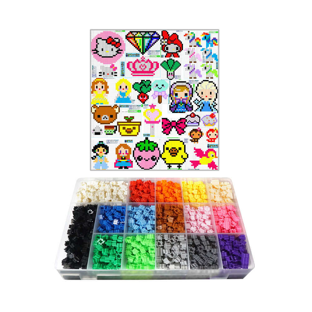 블럭N스토리 디폼블럭 기본16p세트 + 여아2 도안, 혼합색상, 1개 29,440원